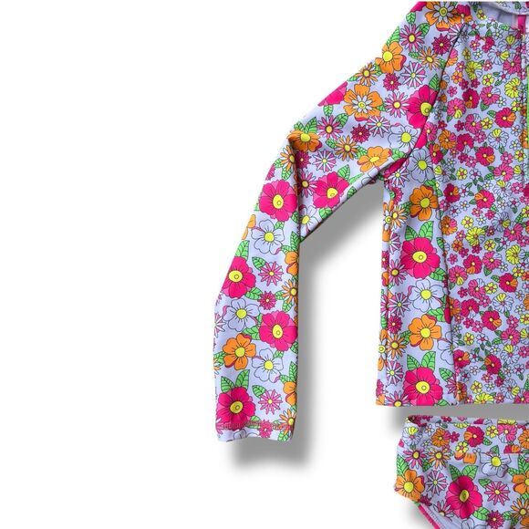 Betsey Johnson Girls 2-Piece Swimsuit Set Bathing Suit – Size 14 BNWT - Picture 11 of 12